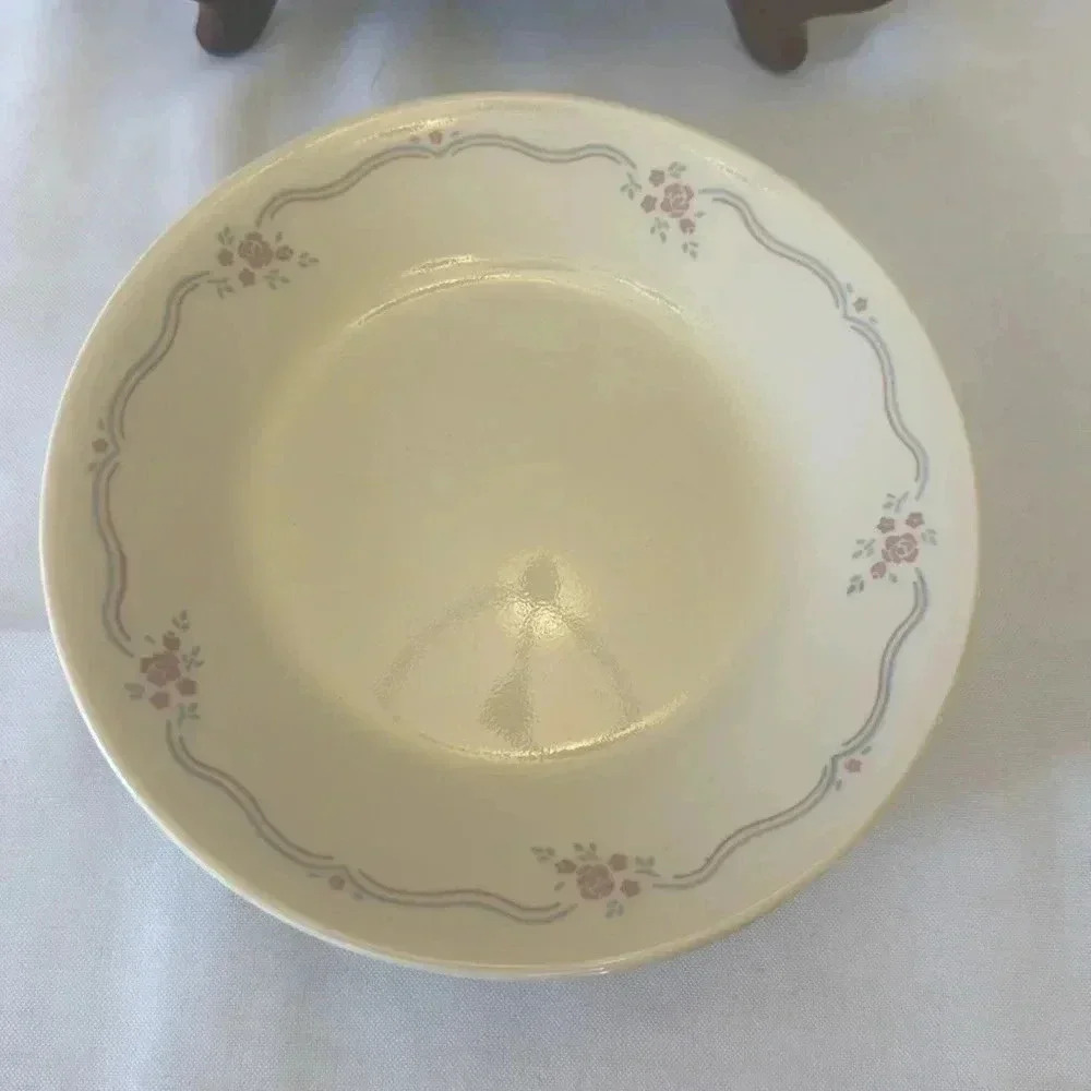 Corelle ENGLISH BREAKFAST 12” Serving Platter & 14 B&B Side Plates Pink Roses - Picture 5 of 6